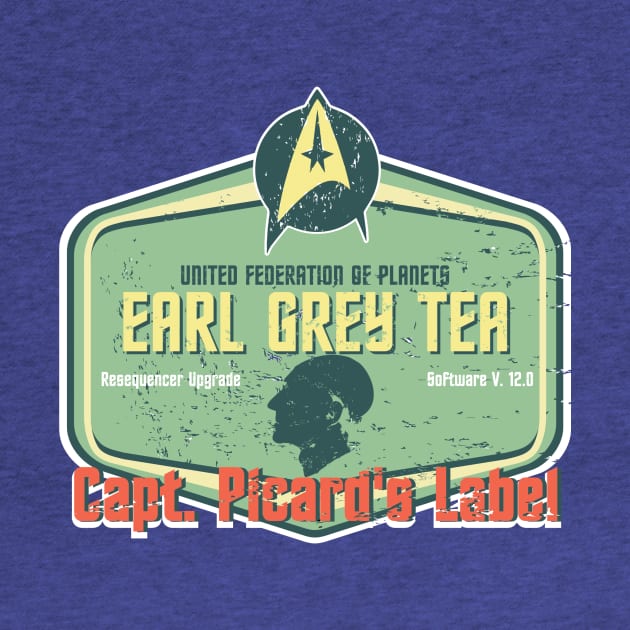 CAPT. PICARD'S LABEL EARL GREY TEA by karmadesigner